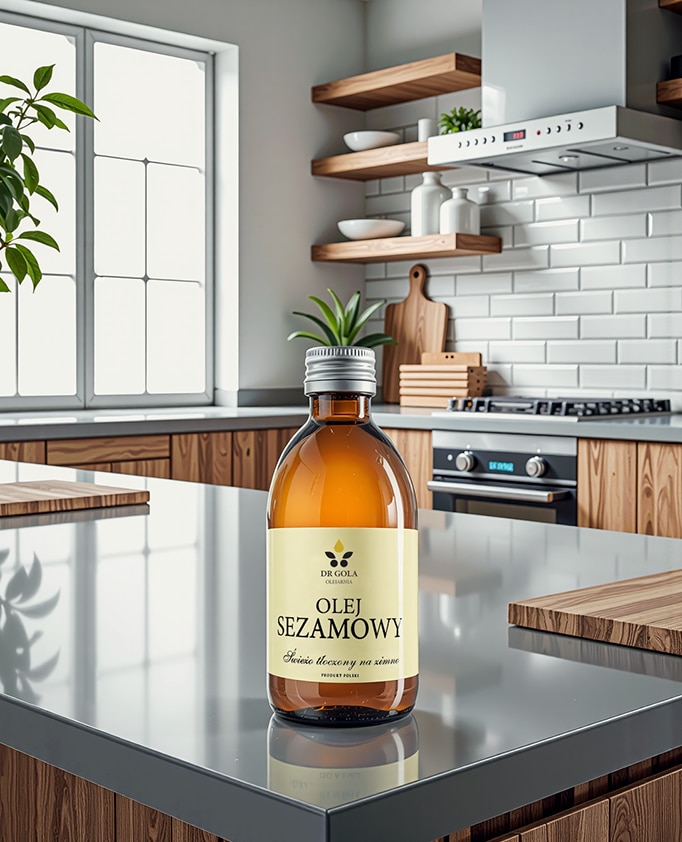 Olej sezamowy tłoczony na zimno